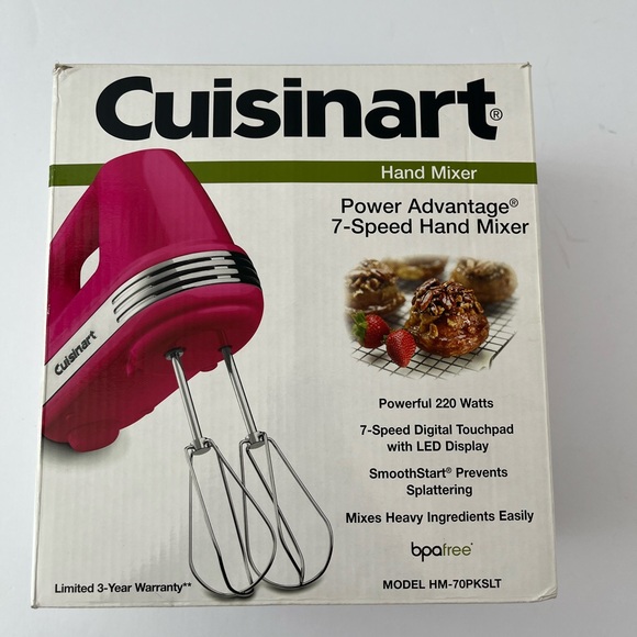 RARE Cuisinart Pink Hand Mixer new in original box